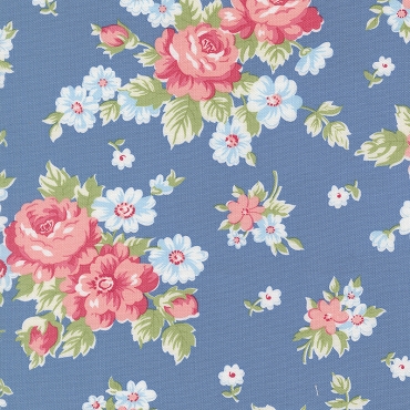 Cat Named Stitch by MODA - Blue Blooming